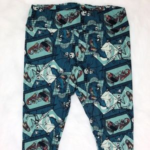 LuLaRoe Disney Jack and Sally Leggings